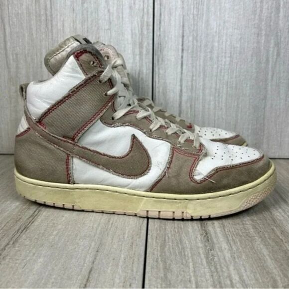 Nike Dunk High 1985 Barely Rose Denim Casual Shoe Sneaker Mens Size 8 Womens 9.5 - Picture 1 of 11
